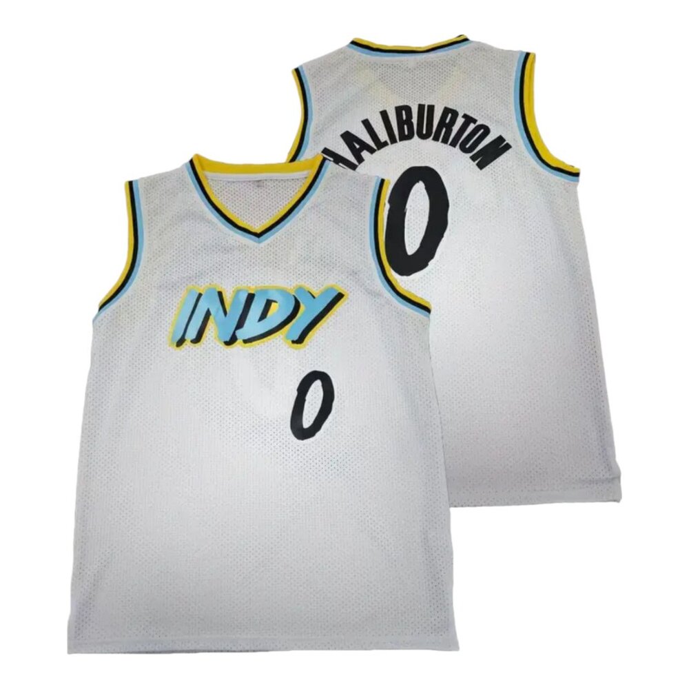 Indiana Pacers Tyrese Haliburton #0 Stitched Basketball Jersey Men's White